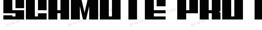 schmute pro cleaned字体转换
